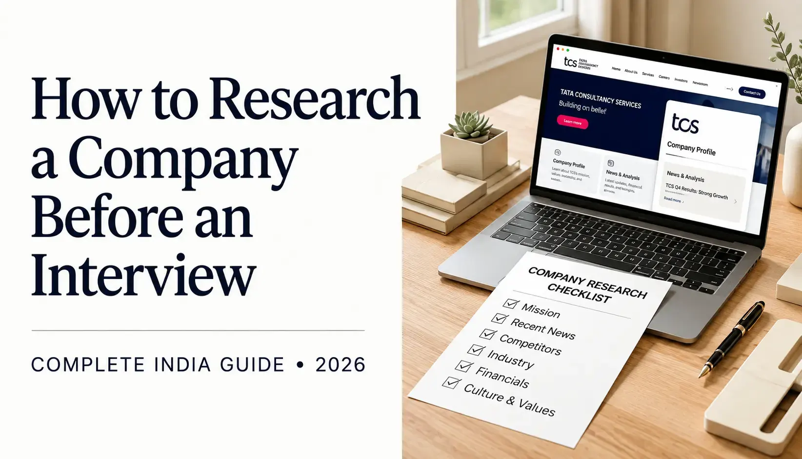 How to Research a Company Before an Interview Complete India Guide 2026