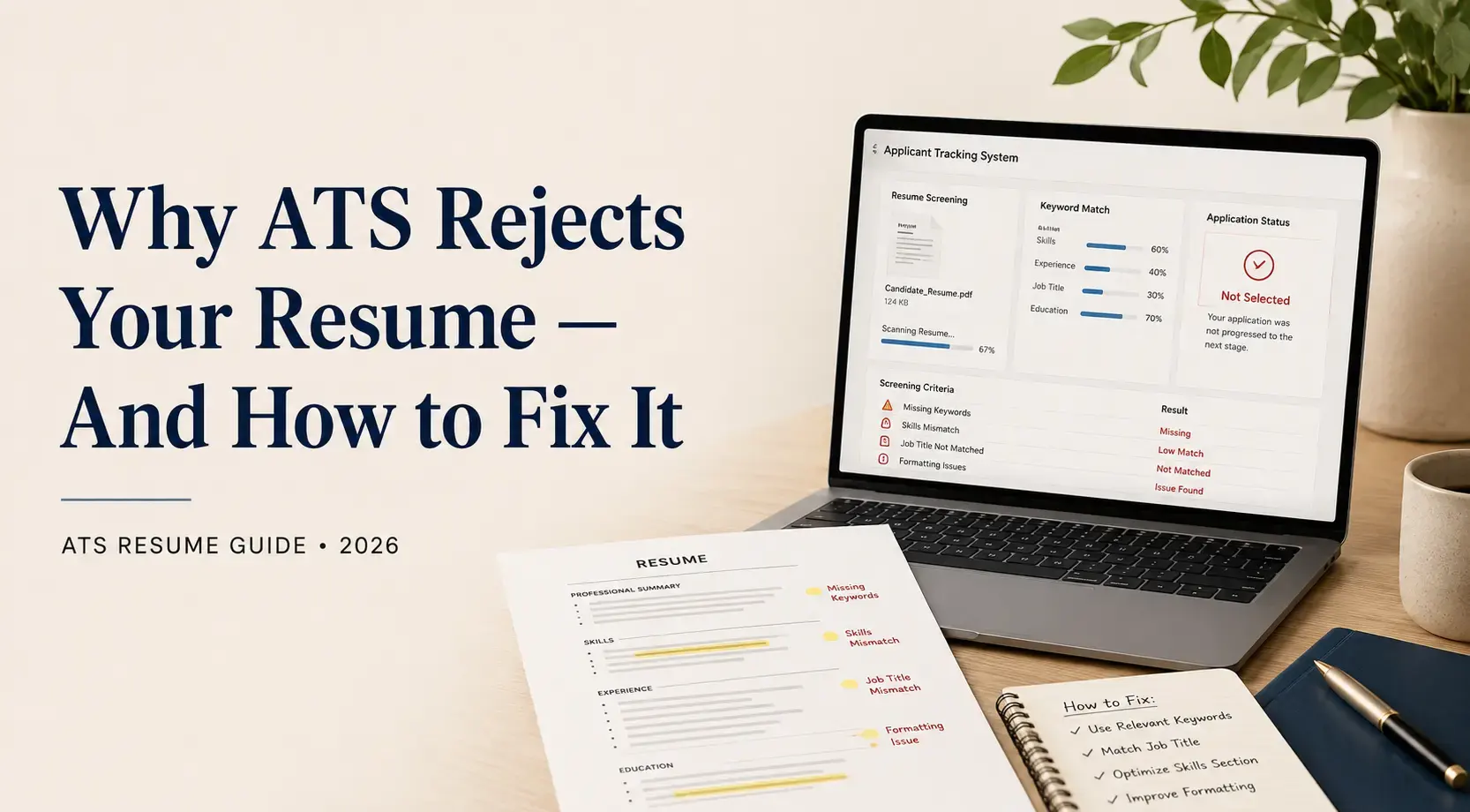 Why ATS Rejects Your Resume — And How to Fix It in 2026