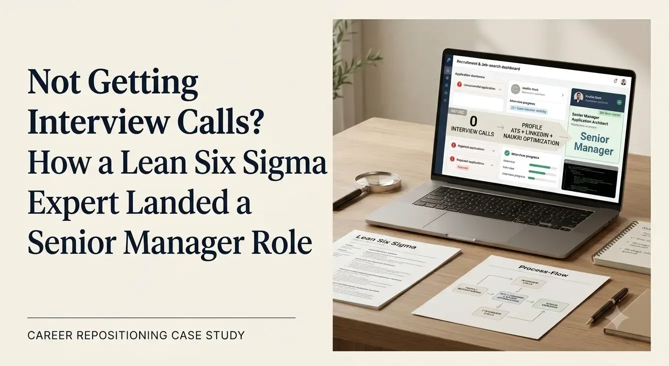 Not Getting Interview Calls? How a Lean Six Sigma Expert Landed a Senior Manager Role