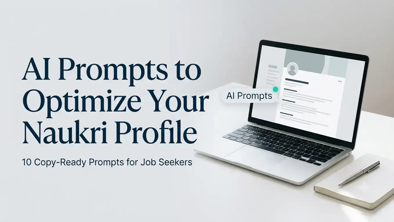 AI Prompts to Optimize Your Naukri Profile: 10 Copy-Ready Prompts for India Job Seekers